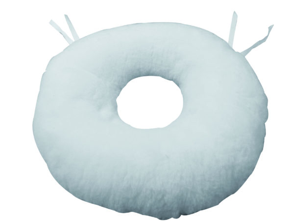 cojin redondo blanco