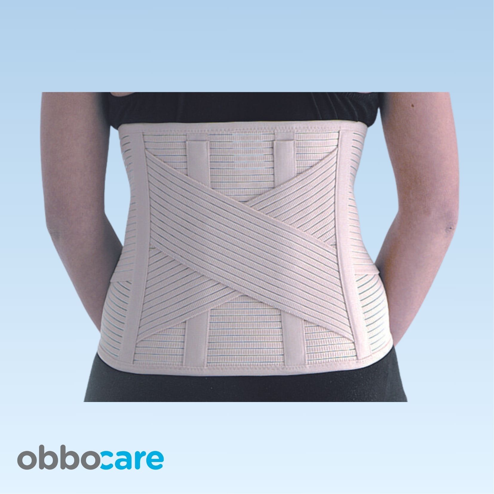 Faja Sacrolumbar Elástica 4 varillas - Obbocare