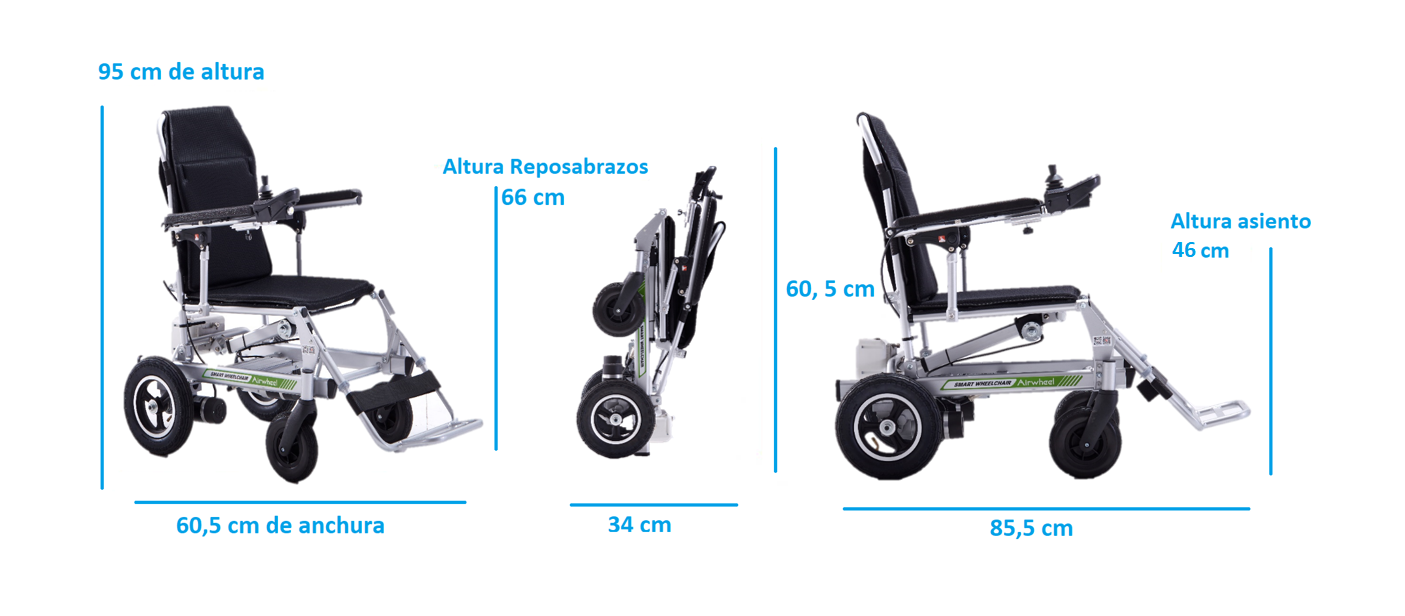 Silla de ruedas airwheel h3ps mini