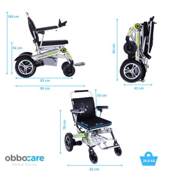 Pack silla de ruedas H3T + asidero de baño + silla de ducha - Imagen 2