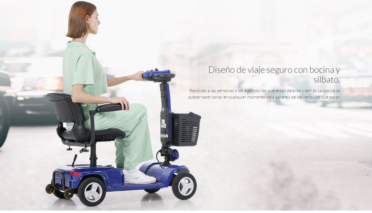 Scooter Movilidad Reducida Obbocare H3M Azul - Imagen 4