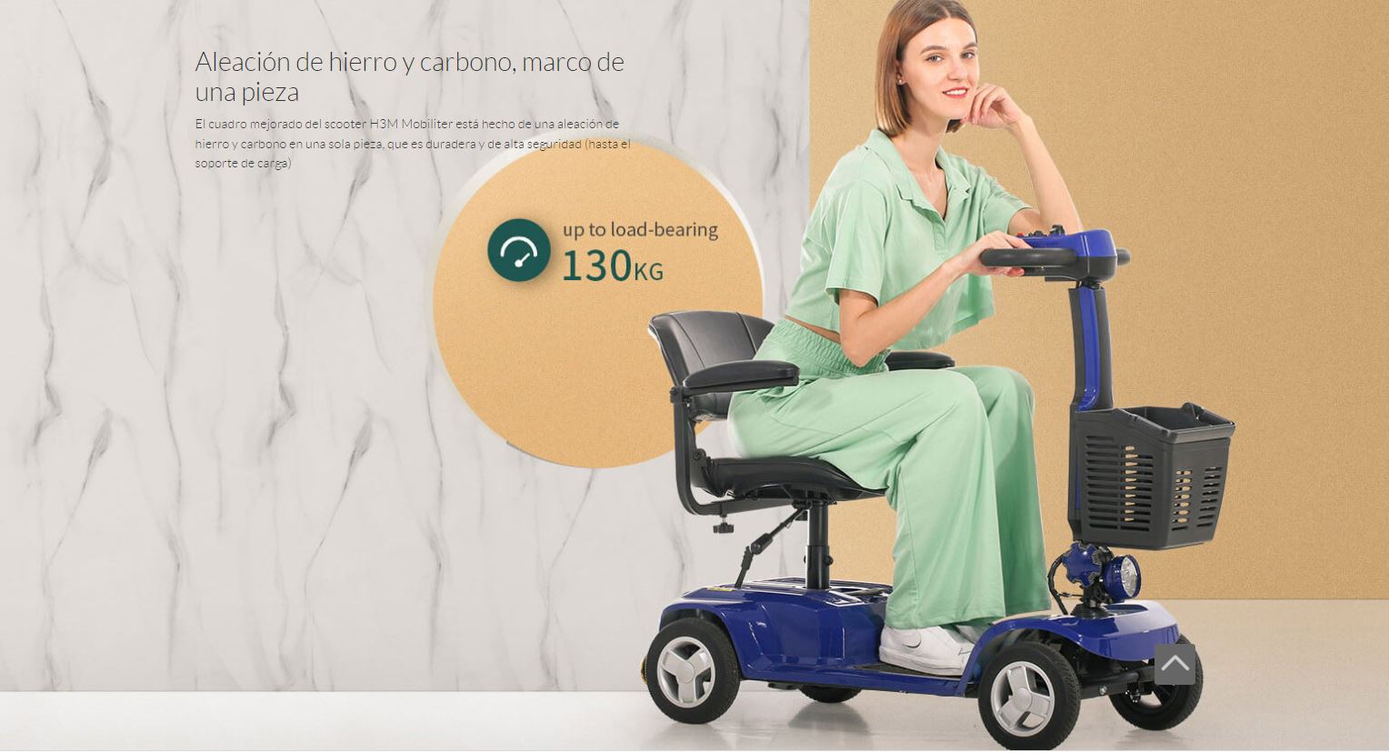 Scooter Movilidad Reducida Obbocare H3M Azul - Imagen 9
